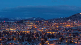 Winter Night Butte, Montana