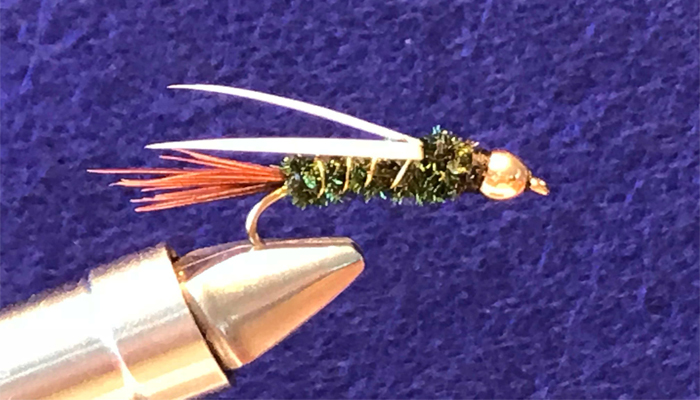 Prince Nymph #10 Hand Tied by Chuck The Fly Guy