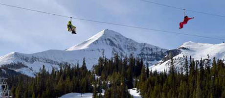 Big Sky Resort Zipline adventures in Montana