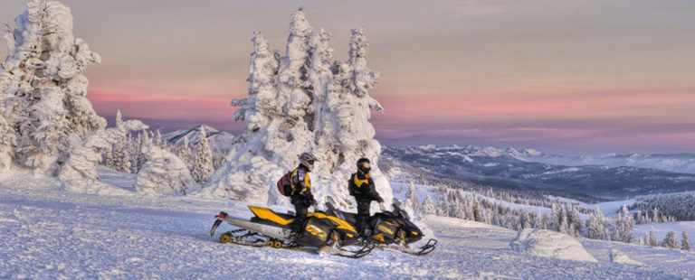 snowmobile tour yellowstone from big sky
