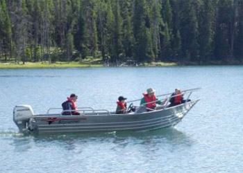 Boating in Yellowstone National Park