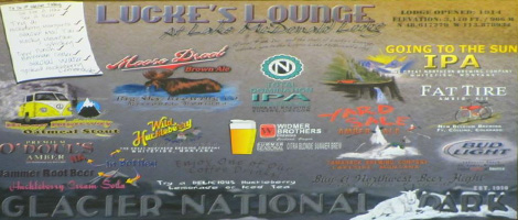 Lucke's Lounge at Lake McDonald Lodge