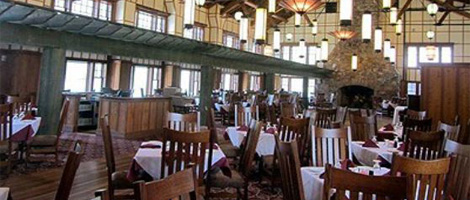 Ptarmigan Dining Room at Many Glacier Hotel