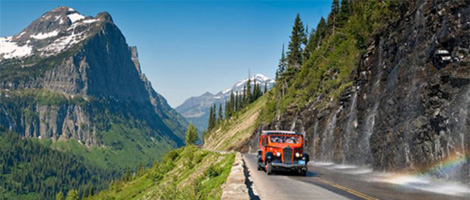 Iconic Red Bus Tours in Glacier National Park
