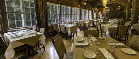Russell's Fireside Dining Room at Lake McDonald Lodge