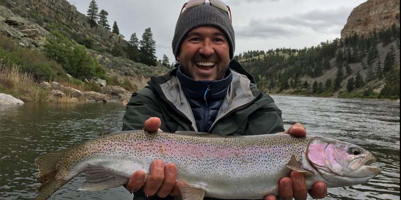 Missouri River Rainbow Trout with Montana Trout On The Fly fishing Outfitters
