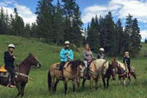 Horseback riding in Montana