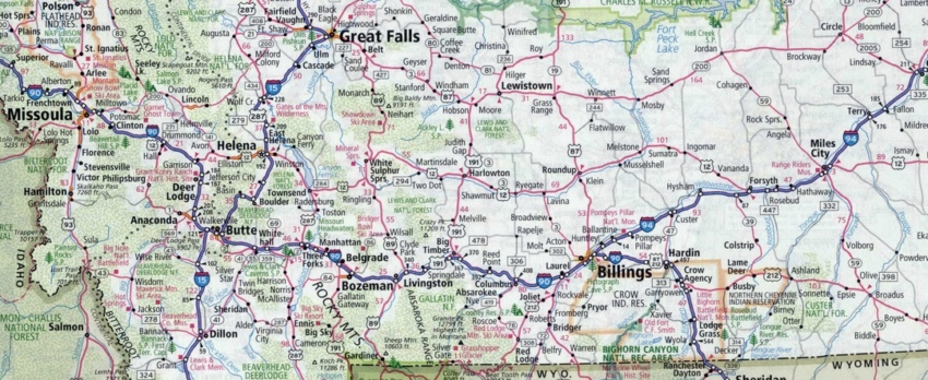 Montana Road Map